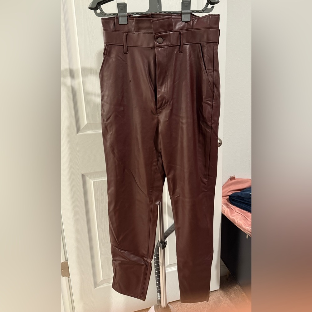 Abercrombie & fitch vegan leather pants